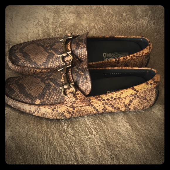 Ferragamo snakeskin shoes Clearance